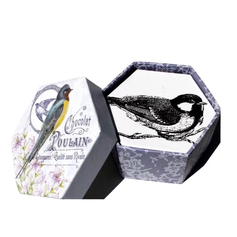Poulain Purple Bird Trinket Small Gift Boxes, 2 ct